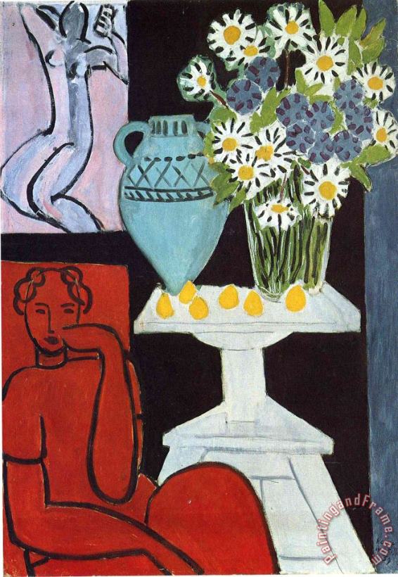 The Daisies 1939 painting - Henri Matisse The Daisies 1939 Art Print