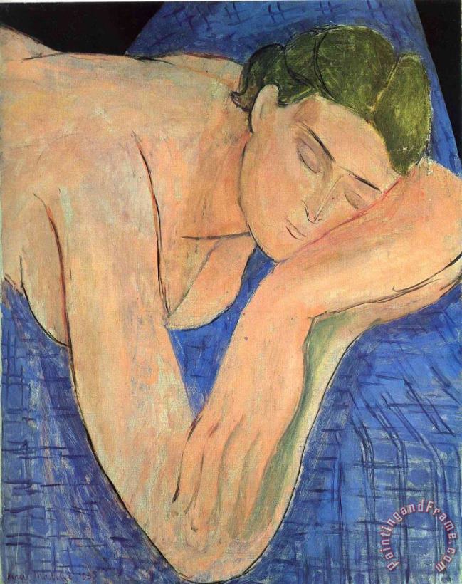 The Dream 1935 painting - Henri Matisse The Dream 1935 Art Print