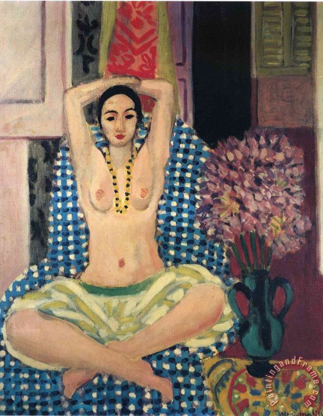 The Hindu Pose 1923 painting - Henri Matisse The Hindu Pose 1923 Art Print