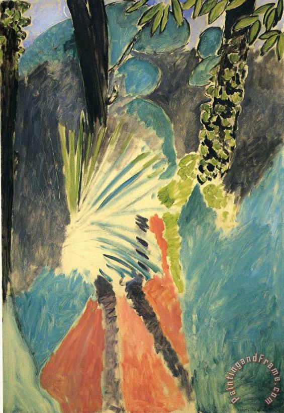 The Palm 1912 painting - Henri Matisse The Palm 1912 Art Print