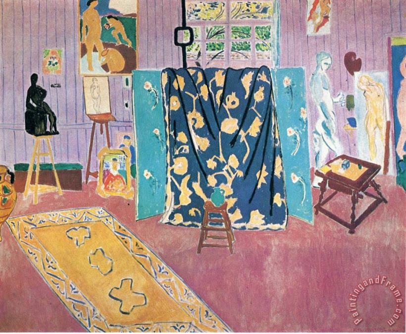 The Pink Studio 1911 painting - Henri Matisse The Pink Studio 1911 Art Print