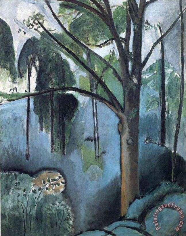 Henri Matisse Trivaux Pond 1917 Art Print