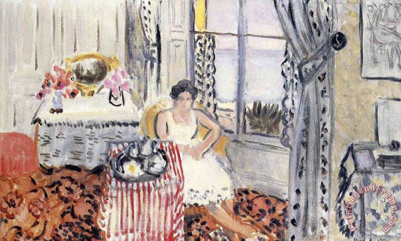 Woman by a Window painting - Henri Matisse Woman by a Window Art Print