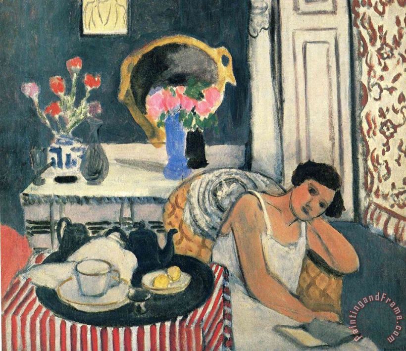 Henri Matisse Woman Reading Art Painting
