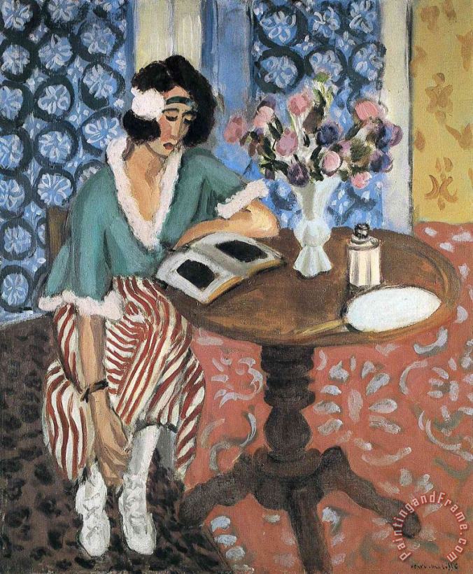 Henri Matisse Woman Reading 1 Painting Woman Reading 1 Print For Sale
