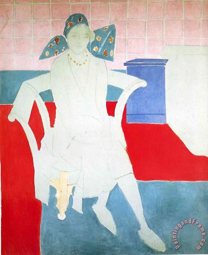 Woman with a Madras Hat 1930 painting - Henri Matisse Woman with a Madras Hat 1930 Art Print