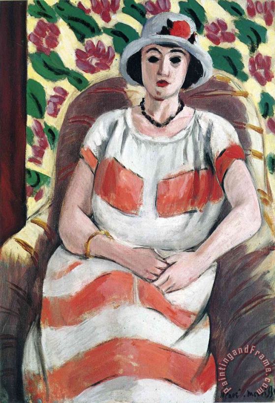 Henri Matisse Young Woman in Pink 1923 Art Painting