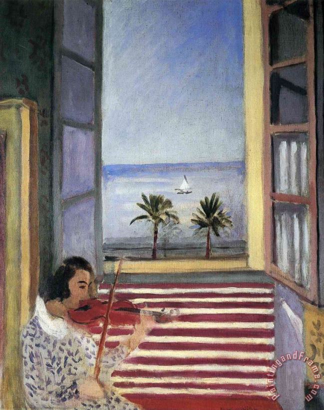 Young Woman Playing Violin 1923 painting - Henri Matisse Young Woman Playing Violin 1923 Art Print