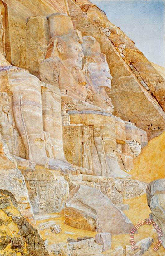 Henri Roderick Newmann Temple of Ramses II Art Painting