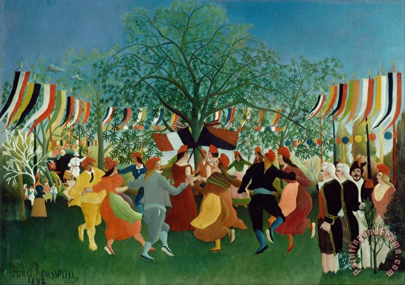 A Centennial of Independence painting - Henri Rousseau A Centennial of Independence Art Print