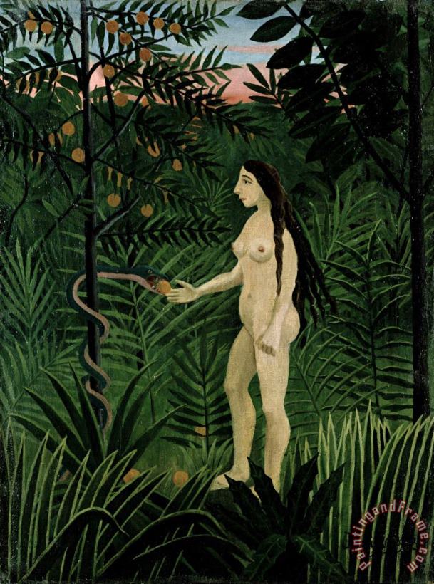 Eve painting - Henri Rousseau Eve Art Print