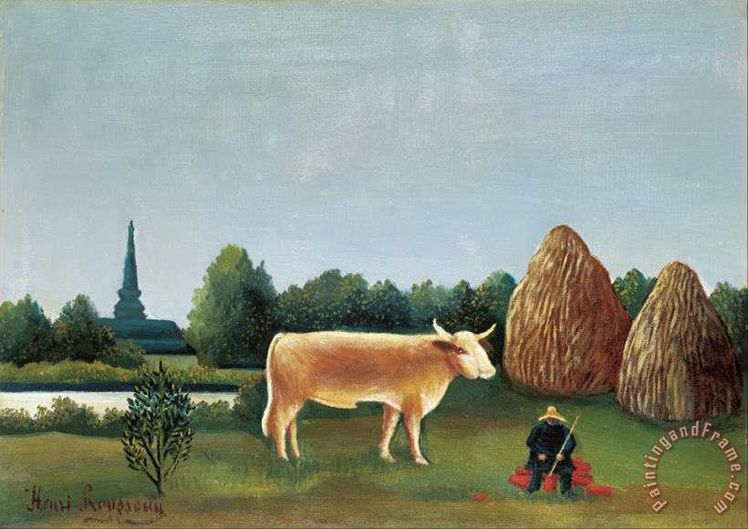 Scene in Bagneux on The Outskirts of Paris painting - Henri Rousseau Scene in Bagneux on The Outskirts of Paris Art Print