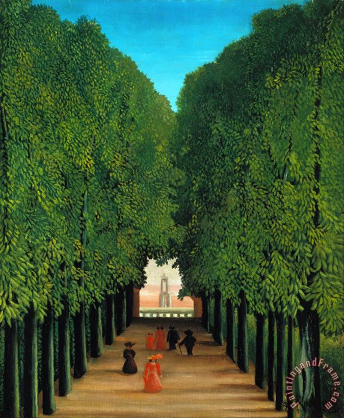 The Avenue in The Park at Saint Cloud painting - Henri Rousseau The Avenue in The Park at Saint Cloud Art Print