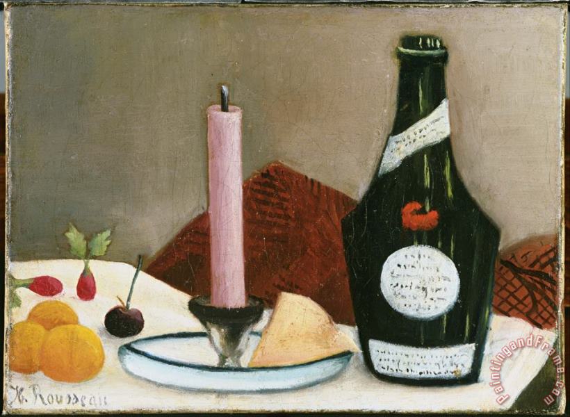 Henri Rousseau The Pink Candle Art Painting