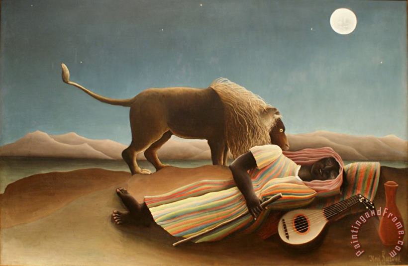 Henri Rousseau The Sleeping Gypsy II Art Painting
