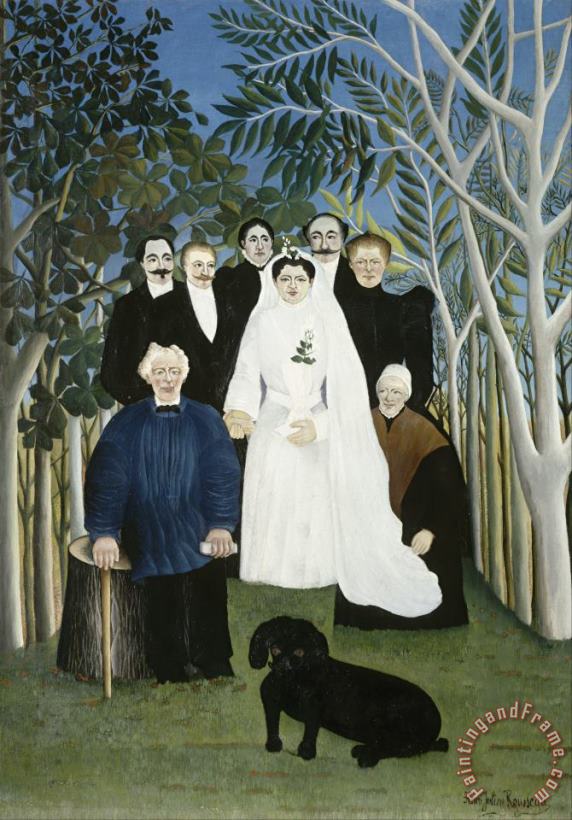Henri Rousseau The Wedding Party Art Painting