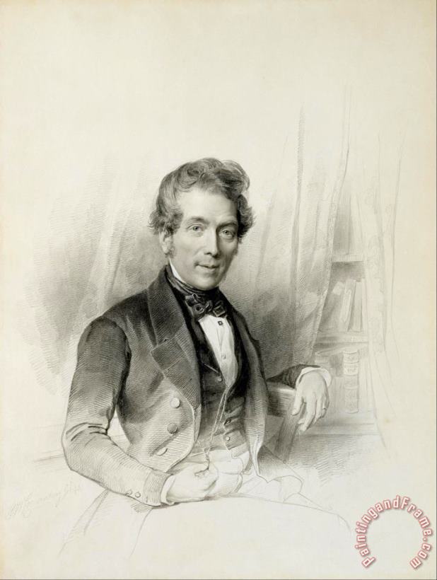 Henricus Wilhelmus Couwenberg Portrait of Louis Johannes Herckenrath, Consul of Texas Art Print