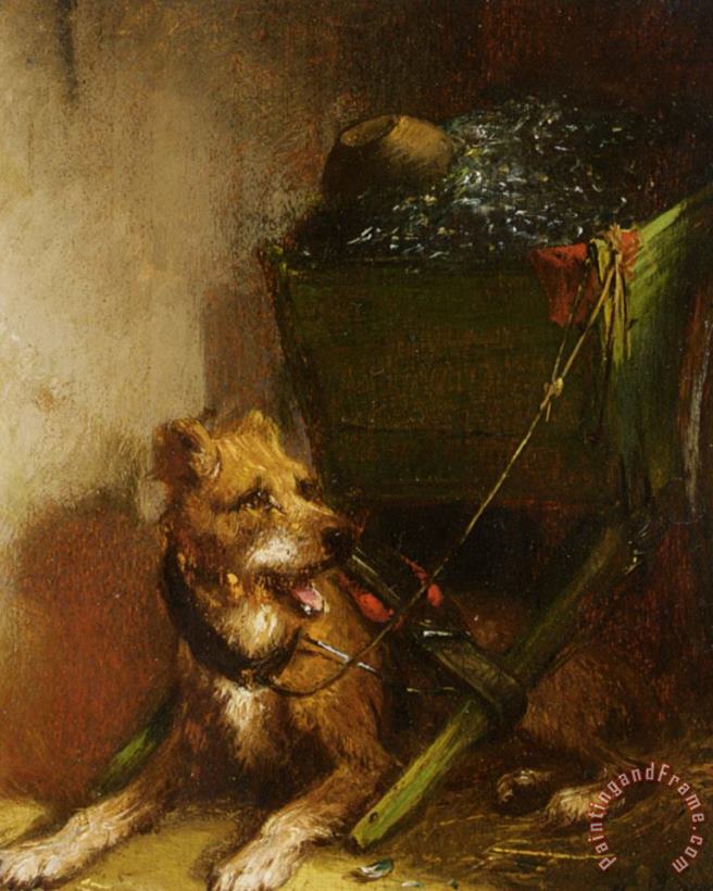 Henriette Ronner-Knip The Dog Cart Art Painting
