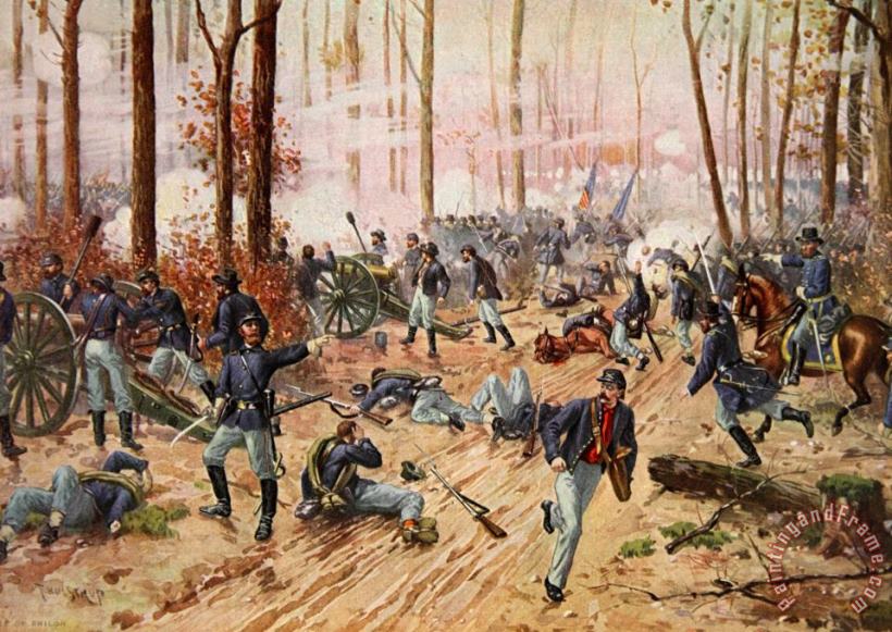The Battle of Shiloh painting - Henry Alexander Ogden The Battle of Shiloh Art Print