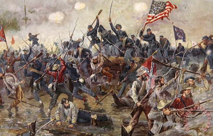 The Battle of Spotsylvania painting - Henry Alexander Ogden The Battle of Spotsylvania Art Print