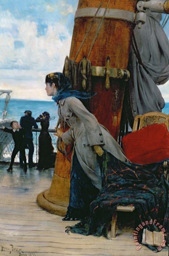 Henry Bacon Cross Atlantic Voyage Art Print