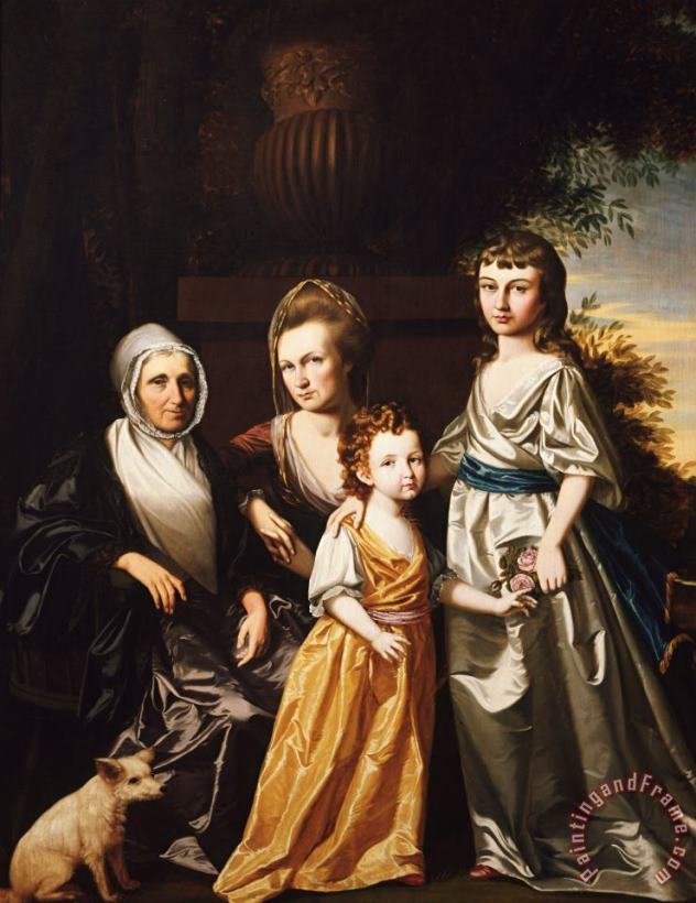 The Hartley Family painting - Henry Benbridge The Hartley Family Art Print