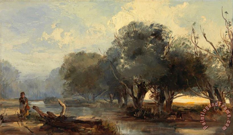 Henry Bright On The Norfolk Broads Art Painting