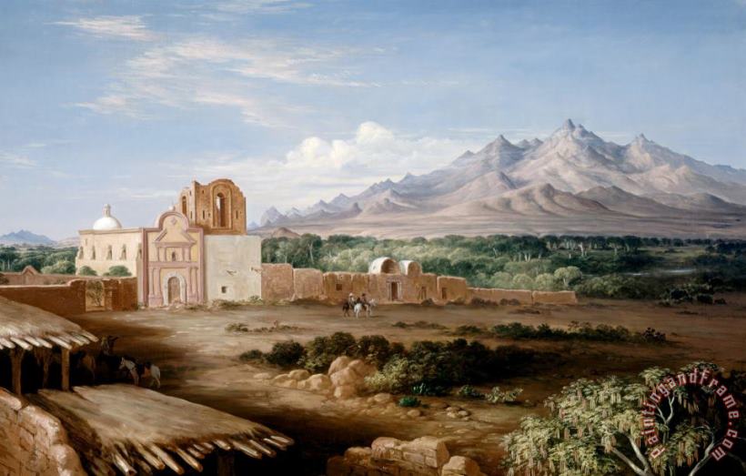 Henry Cheeves Pratt Tumacacori Mission Art Painting