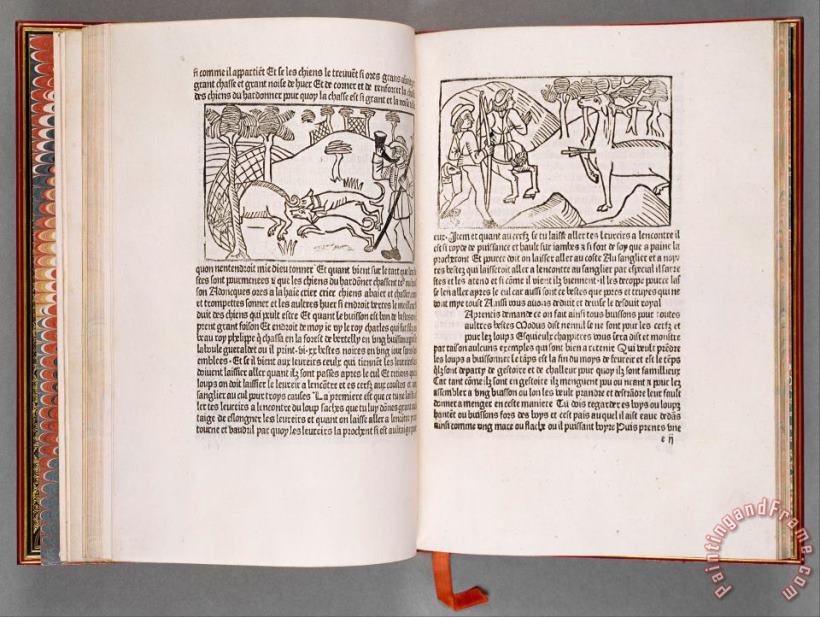 Henry De Ferrieres Livre Du Roi Modus Et De La Reine Ratio Art Print
