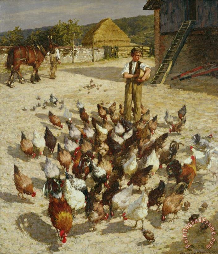 Henry Herbert La Thangue A Sussex Farm Art Print