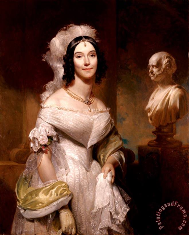 Angelica Singleton Van Buren (mrs. Abraham Van Buren) painting - Henry Inman Angelica Singleton Van Buren (mrs. Abraham Van Buren) Art Print