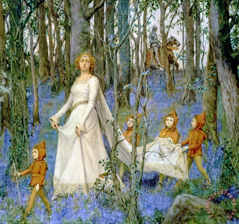 The Fairy Wood painting - Henry Meynell Rheam The Fairy Wood Art Print
