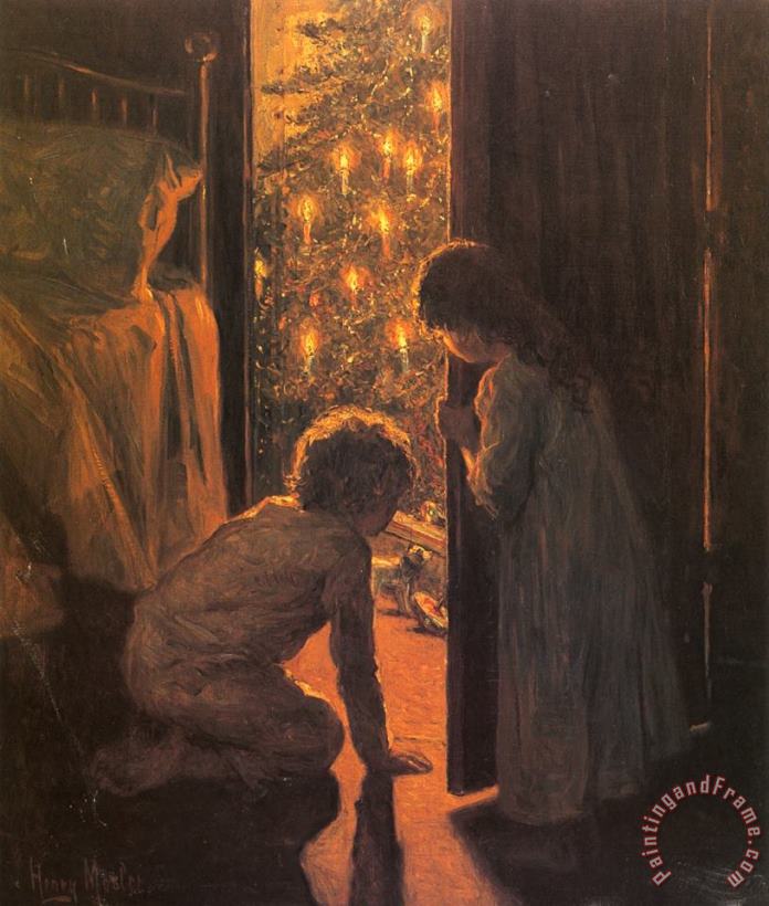 Henry Mosler The Christmas Tree Art Painting