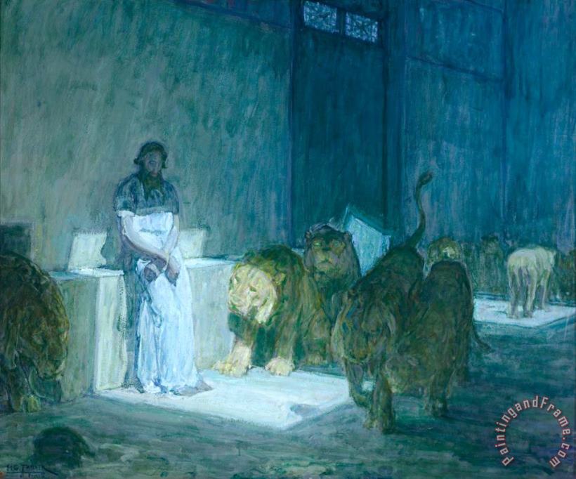 Henry Ossawa Tanner Daniel in The Lions' Den Art Painting