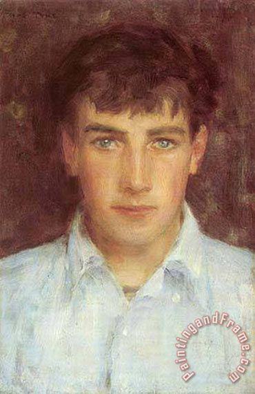 1899 Johnny Jackett painting - Henry Scott Tuke 1899 Johnny Jackett Art Print