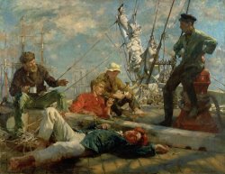 Henry Scott Tuke The Midday Rest Sailors Yarning