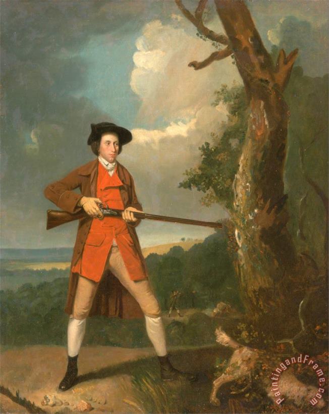 Portrait of a Sportsman, Possibly Robert Rayner painting - Henry Walton Portrait of a Sportsman, Possibly Robert Rayner Art Print