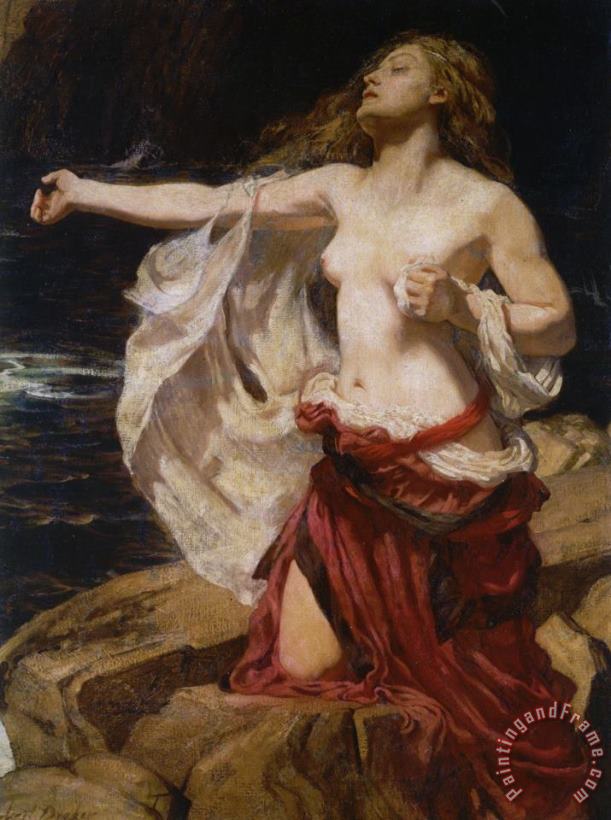 Ariadne painting - Herbert James Draper Ariadne Art Print