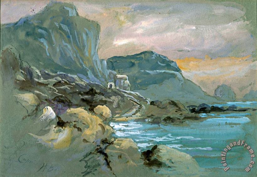 Capri painting - Hercules Brabazon Capri Art Print