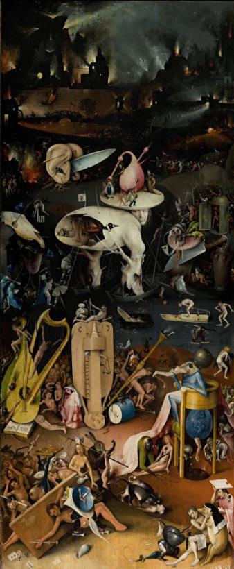 Earthly Delights Right Wing Painting, Garden Of Earthly Delights Canvas Print