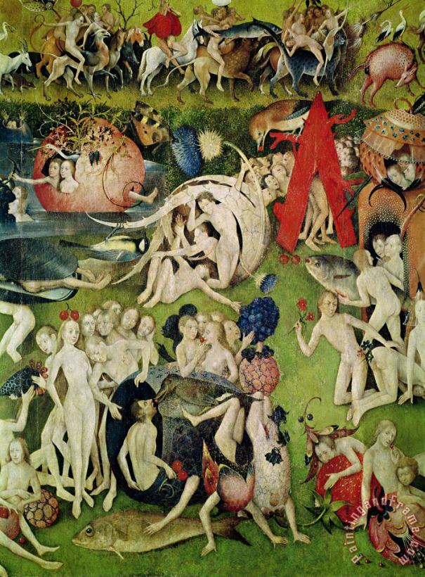 The Garden of Earthly Delights painting - Hieronymus Bosch The Garden of Earthly Delights Art Print