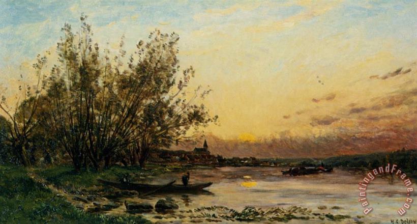 Hippolyte Camille Delpy Twilight Art Painting