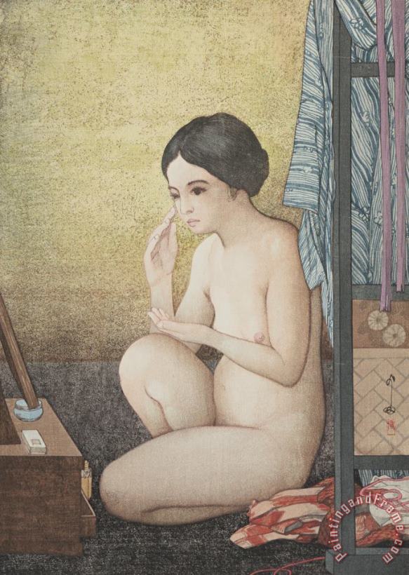 Hiroshi Yoshida At The Mirror Art Painting