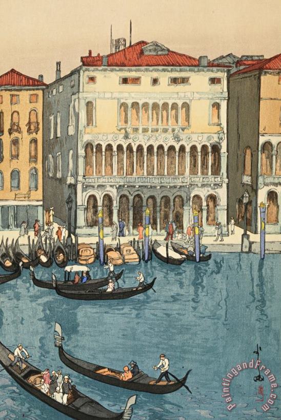 Canal in Venice (venisu No Unga), From The European Series painting - Hiroshi Yoshida Canal in Venice (venisu No Unga), From The European Series Art Print
