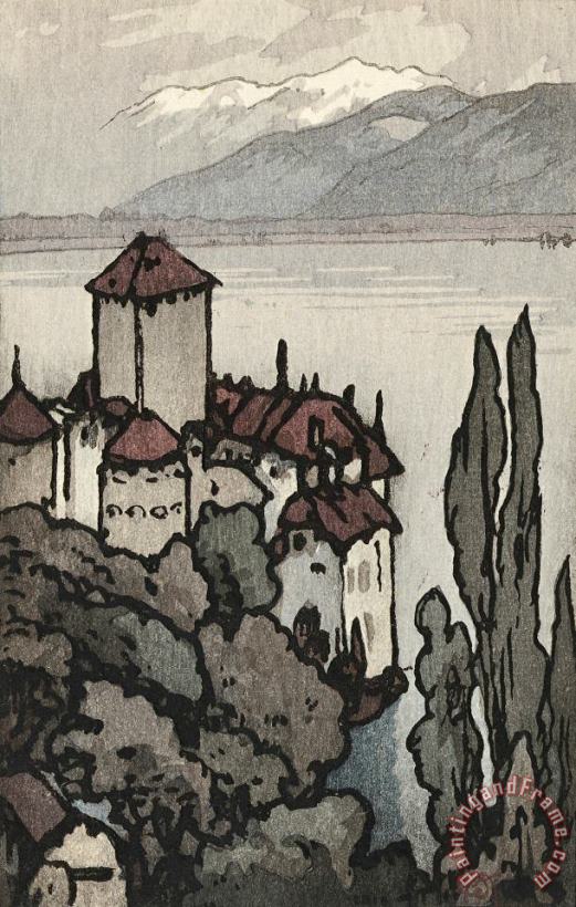 Hiroshi Yoshida Castle of Chillon (shiron No Ko Jo) Art Print