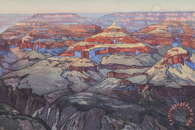Grand Canyon painting - Hiroshi Yoshida Grand Canyon Art Print