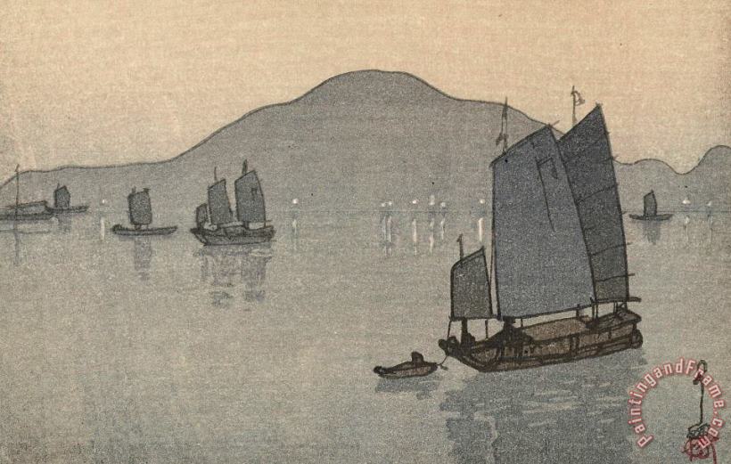 Hiroshi Yoshida Inland Sea (seto Naikai Takahama Ko) Art Painting