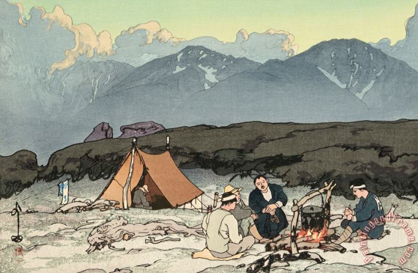 Hiroshi Yoshida Kita And Mano Mountains (kita Dake to Mano Dake), From The Series Southern Japanese Alps (nihon Minami Arupusu Shu) Art Painting