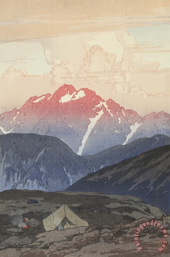Hiroshi Yoshida Morning on Tsurugi Mountain (tsurugi Yama No Asa), From The Japanese Mountain Series Art Painting
