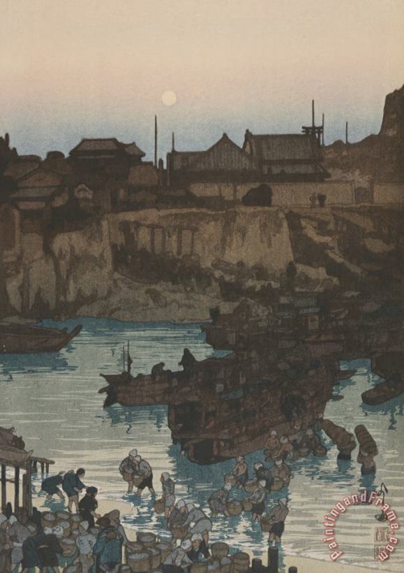 Return of Fishing Fleet (taigyo) painting - Hiroshi Yoshida Return of Fishing Fleet (taigyo) Art Print